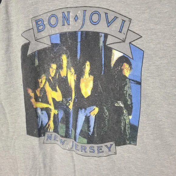 Vintage 1989 Bon Jovi New Jersey Syndicate Tour Europe 2XL Ragland